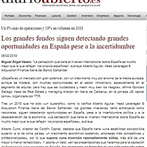 Los grandes fondos siguen detectando grandes oportunidades en Espaa pese a la incertidumbre